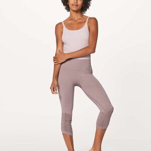 Lululemon awakening crop misty mauve women’s leggings 6